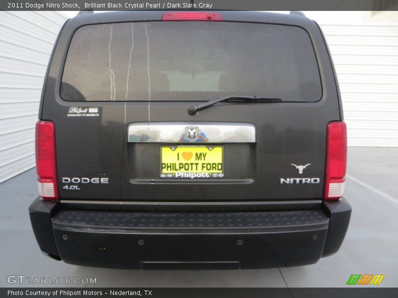 Brilliant Black Crystal Pearl / Dark Slate Gray 2011 Dodge Nitro Shock