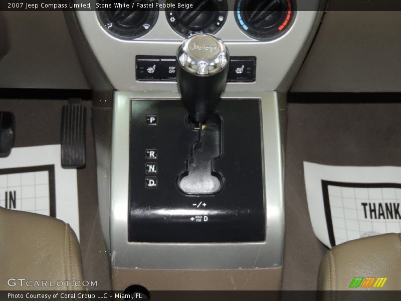 Stone White / Pastel Pebble Beige 2007 Jeep Compass Limited