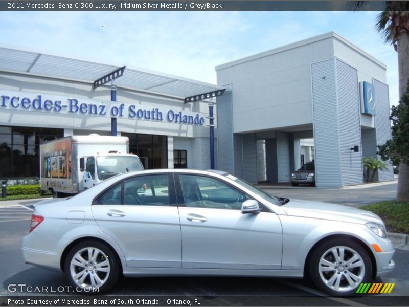 Iridium Silver Metallic / Grey/Black 2011 Mercedes-Benz C 300 Luxury