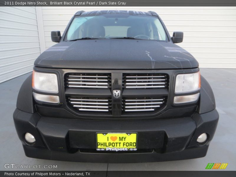 Brilliant Black Crystal Pearl / Dark Slate Gray 2011 Dodge Nitro Shock