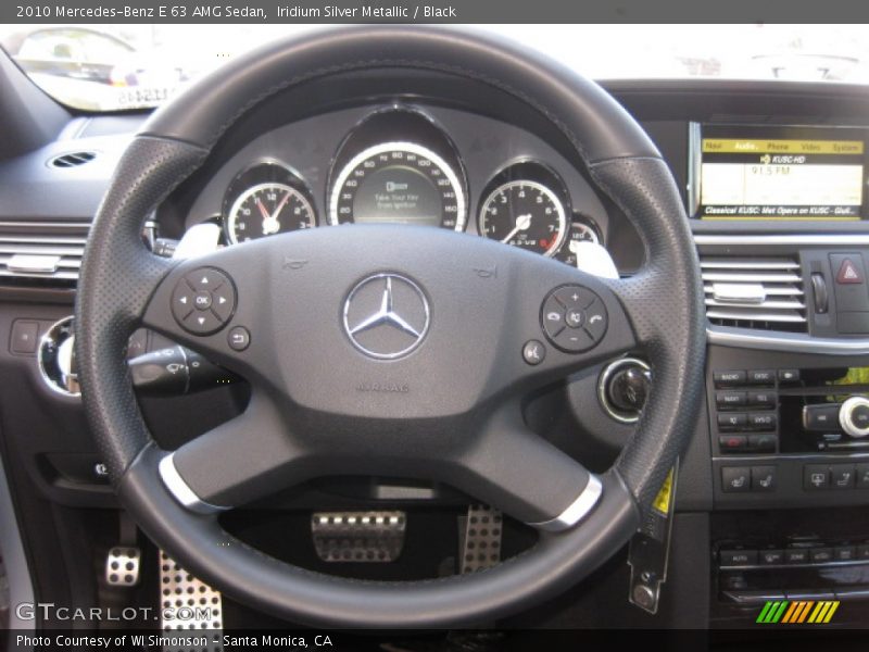 Iridium Silver Metallic / Black 2010 Mercedes-Benz E 63 AMG Sedan