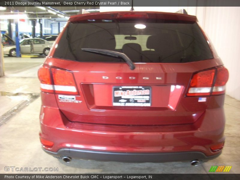 Deep Cherry Red Crystal Pearl / Black 2011 Dodge Journey Mainstreet