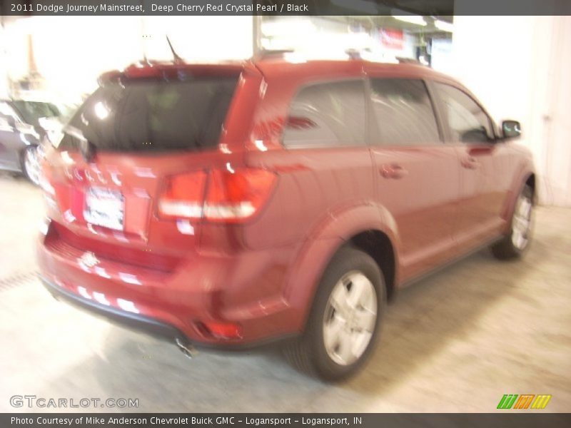 Deep Cherry Red Crystal Pearl / Black 2011 Dodge Journey Mainstreet
