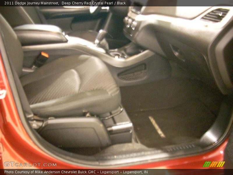 Deep Cherry Red Crystal Pearl / Black 2011 Dodge Journey Mainstreet