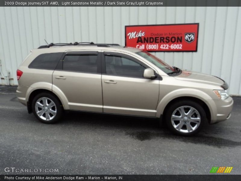 Light Sandstone Metallic / Dark Slate Gray/Light Graystone 2009 Dodge Journey SXT AWD