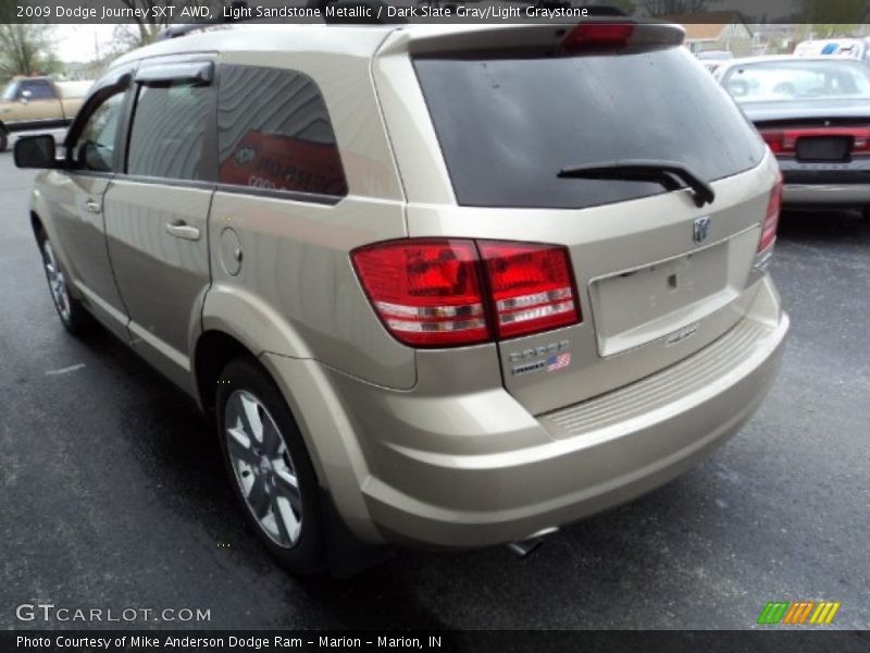 Light Sandstone Metallic / Dark Slate Gray/Light Graystone 2009 Dodge Journey SXT AWD