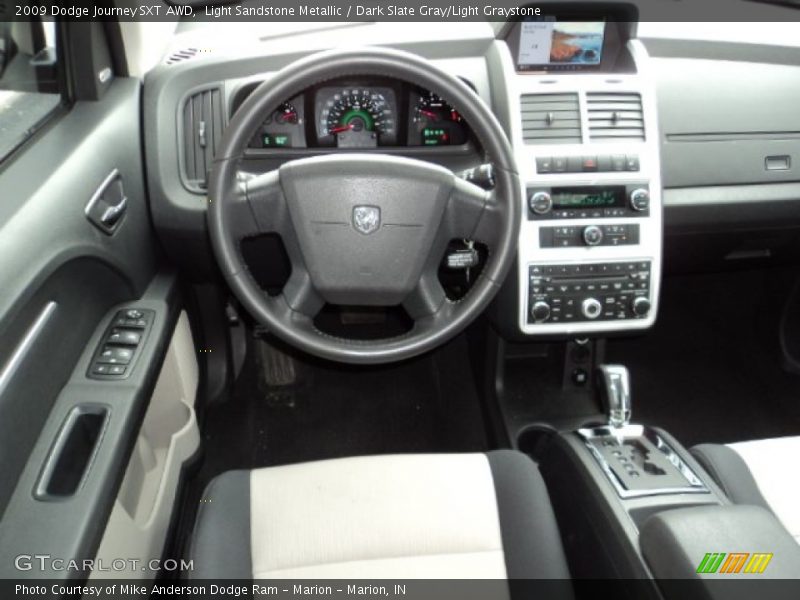 Light Sandstone Metallic / Dark Slate Gray/Light Graystone 2009 Dodge Journey SXT AWD