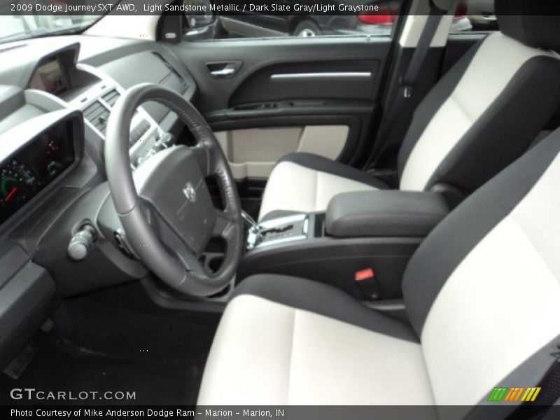 Light Sandstone Metallic / Dark Slate Gray/Light Graystone 2009 Dodge Journey SXT AWD