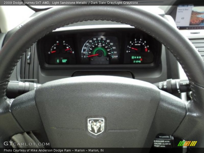 Light Sandstone Metallic / Dark Slate Gray/Light Graystone 2009 Dodge Journey SXT AWD