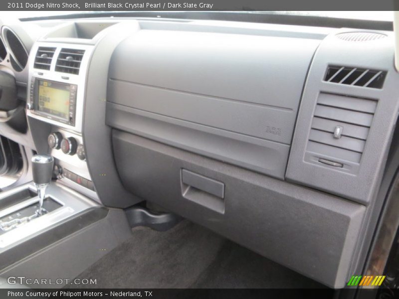 Brilliant Black Crystal Pearl / Dark Slate Gray 2011 Dodge Nitro Shock