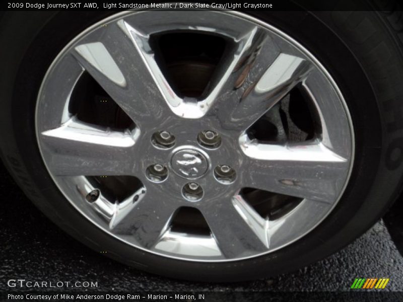 Light Sandstone Metallic / Dark Slate Gray/Light Graystone 2009 Dodge Journey SXT AWD