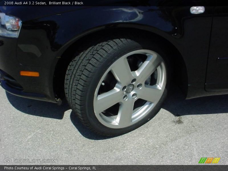Brilliant Black / Black 2008 Audi A4 3.2 Sedan