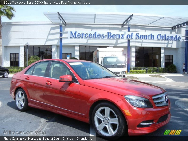 Mars Red / Almond/Mocha 2011 Mercedes-Benz C 300 Sport