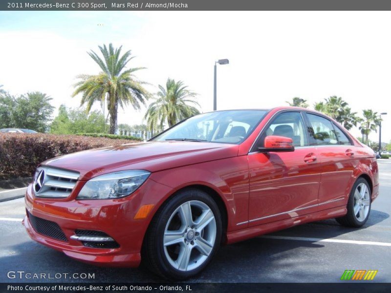 Mars Red / Almond/Mocha 2011 Mercedes-Benz C 300 Sport