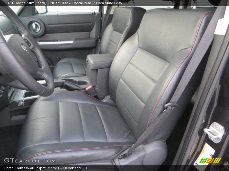 Brilliant Black Crystal Pearl / Dark Slate Gray 2011 Dodge Nitro Shock