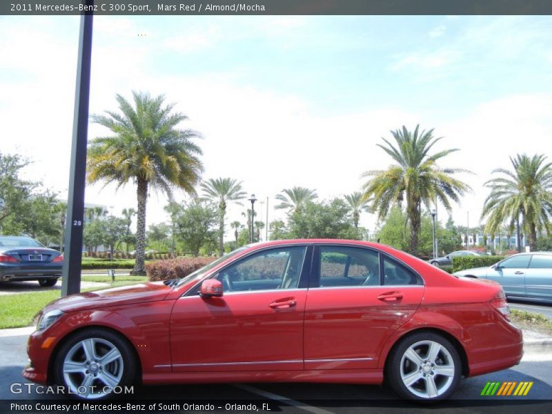 Mars Red / Almond/Mocha 2011 Mercedes-Benz C 300 Sport