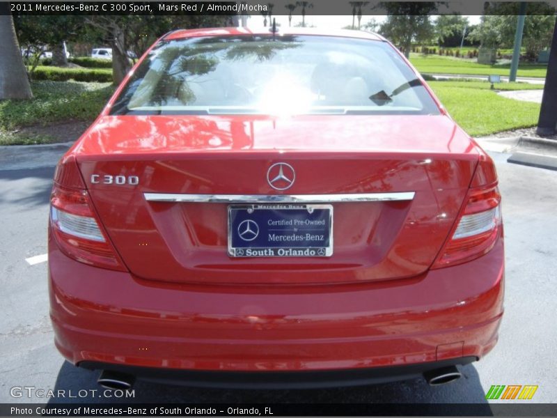Mars Red / Almond/Mocha 2011 Mercedes-Benz C 300 Sport