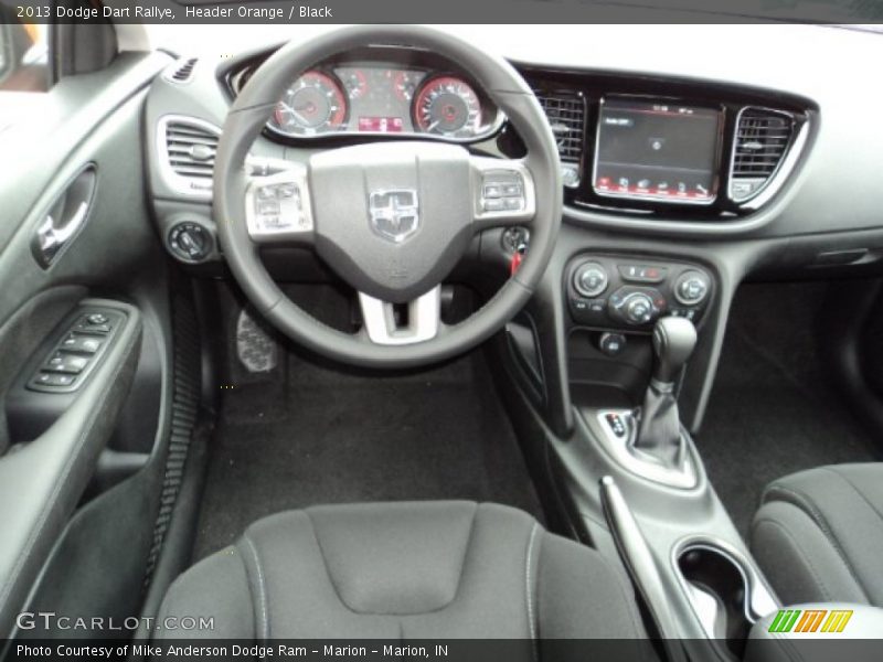 Header Orange / Black 2013 Dodge Dart Rallye
