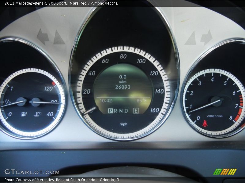 Mars Red / Almond/Mocha 2011 Mercedes-Benz C 300 Sport