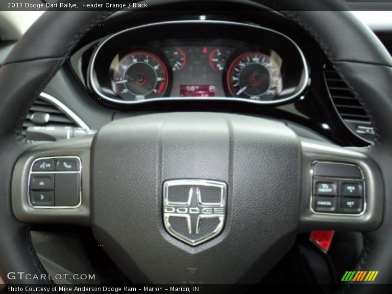 Header Orange / Black 2013 Dodge Dart Rallye