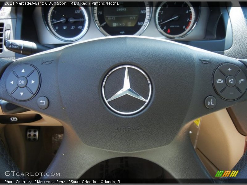 Mars Red / Almond/Mocha 2011 Mercedes-Benz C 300 Sport