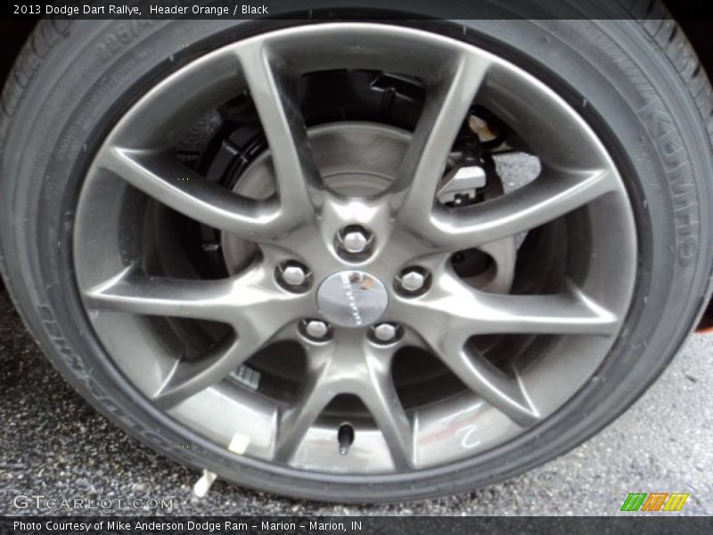 Header Orange / Black 2013 Dodge Dart Rallye