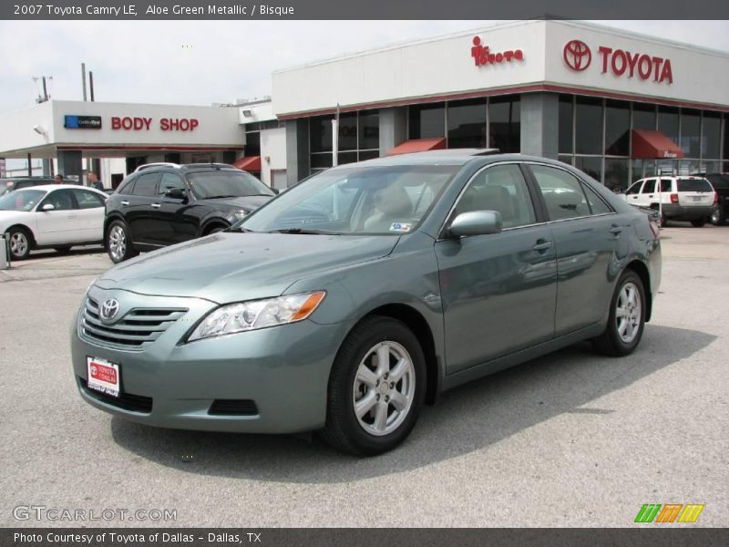 Aloe Green Metallic / Bisque 2007 Toyota Camry LE