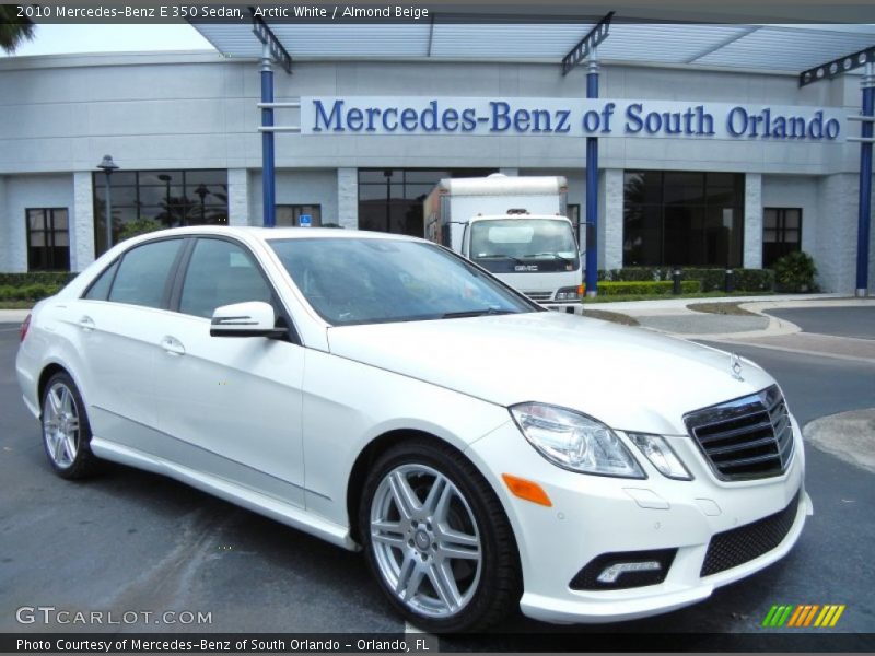 Arctic White / Almond Beige 2010 Mercedes-Benz E 350 Sedan