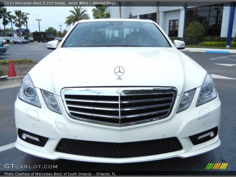 Arctic White / Almond Beige 2010 Mercedes-Benz E 350 Sedan