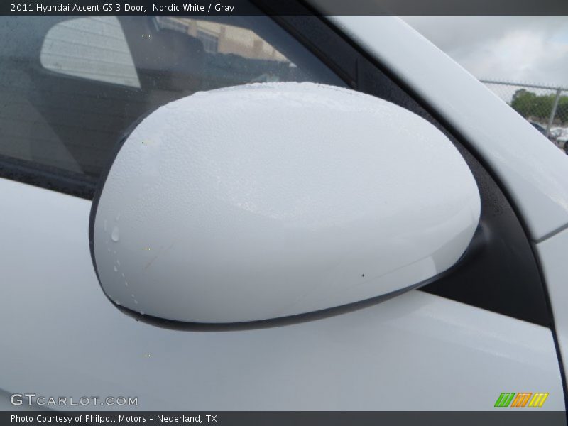 Nordic White / Gray 2011 Hyundai Accent GS 3 Door