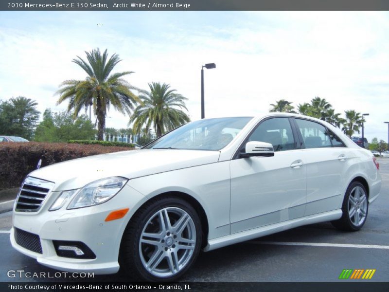 Arctic White / Almond Beige 2010 Mercedes-Benz E 350 Sedan