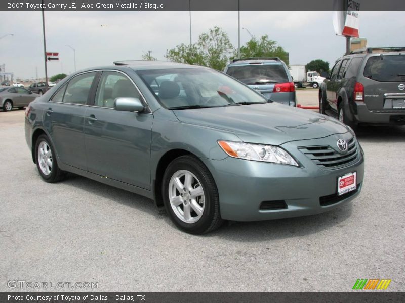 Aloe Green Metallic / Bisque 2007 Toyota Camry LE