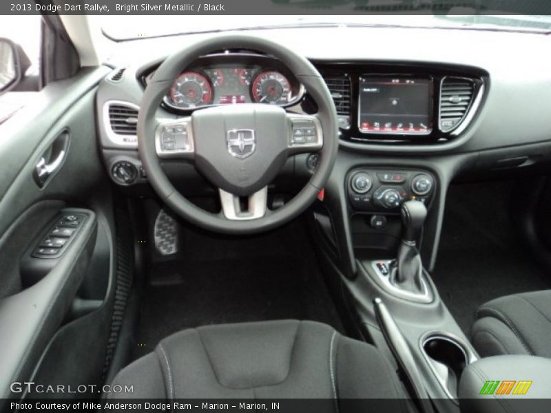 Bright Silver Metallic / Black 2013 Dodge Dart Rallye