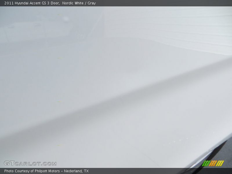 Nordic White / Gray 2011 Hyundai Accent GS 3 Door