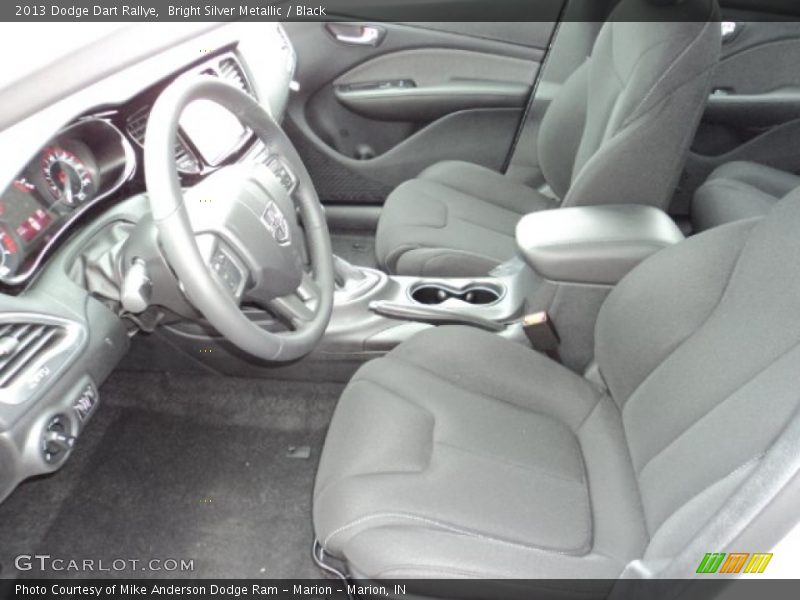 Bright Silver Metallic / Black 2013 Dodge Dart Rallye