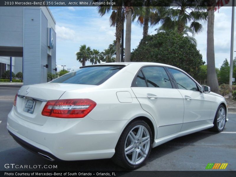 Arctic White / Almond Beige 2010 Mercedes-Benz E 350 Sedan