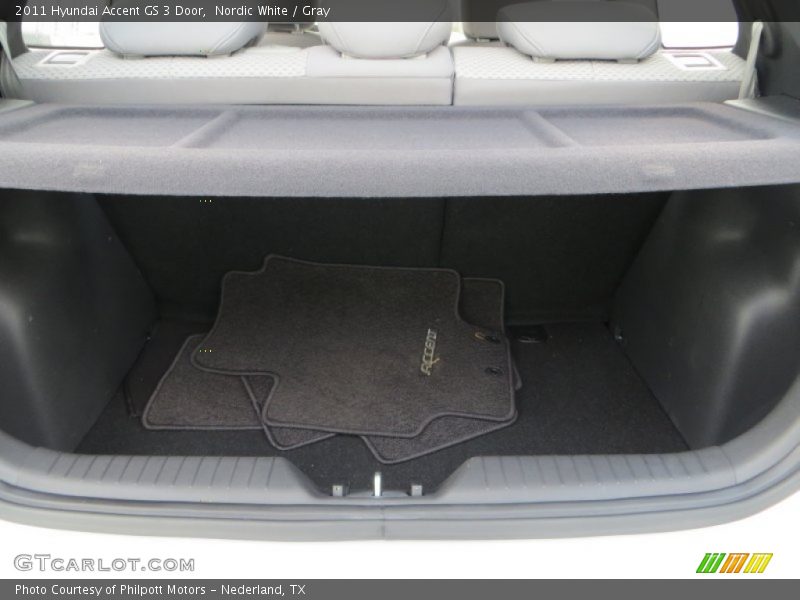 Nordic White / Gray 2011 Hyundai Accent GS 3 Door