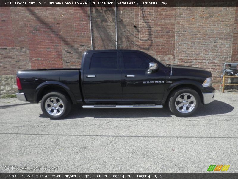 Brilliant Black Crystal Pearl / Dark Slate Gray 2011 Dodge Ram 1500 Laramie Crew Cab 4x4