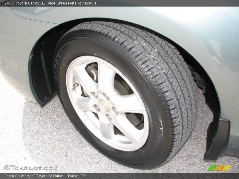 Aloe Green Metallic / Bisque 2007 Toyota Camry LE