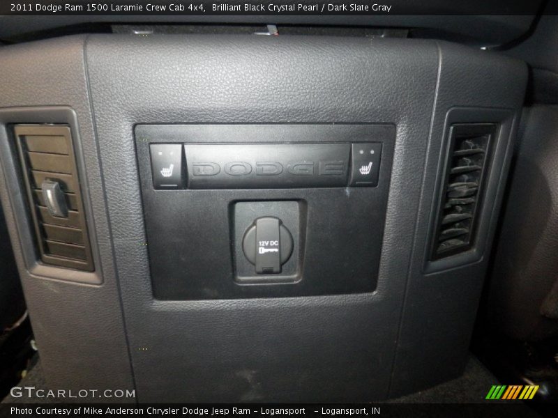 Brilliant Black Crystal Pearl / Dark Slate Gray 2011 Dodge Ram 1500 Laramie Crew Cab 4x4
