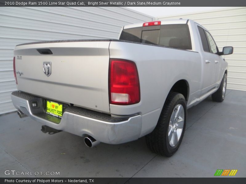 Bright Silver Metallic / Dark Slate/Medium Graystone 2010 Dodge Ram 1500 Lone Star Quad Cab