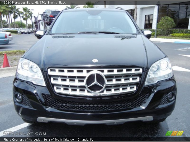 Black / Black 2010 Mercedes-Benz ML 350