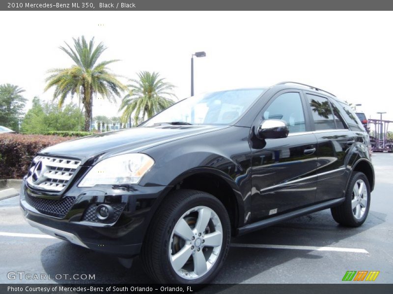 Black / Black 2010 Mercedes-Benz ML 350