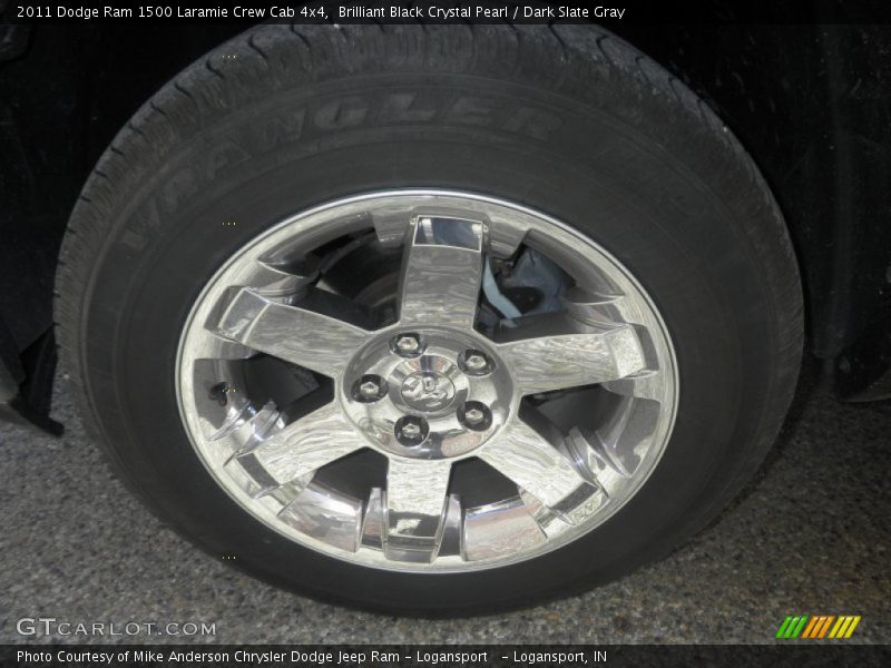 Brilliant Black Crystal Pearl / Dark Slate Gray 2011 Dodge Ram 1500 Laramie Crew Cab 4x4