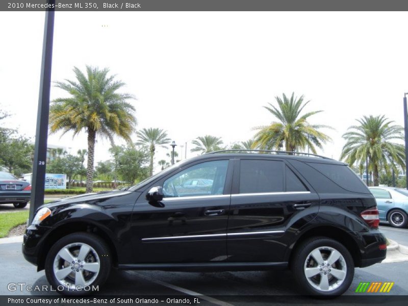 Black / Black 2010 Mercedes-Benz ML 350