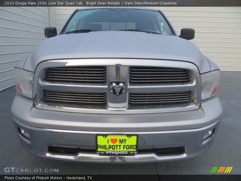 Bright Silver Metallic / Dark Slate/Medium Graystone 2010 Dodge Ram 1500 Lone Star Quad Cab