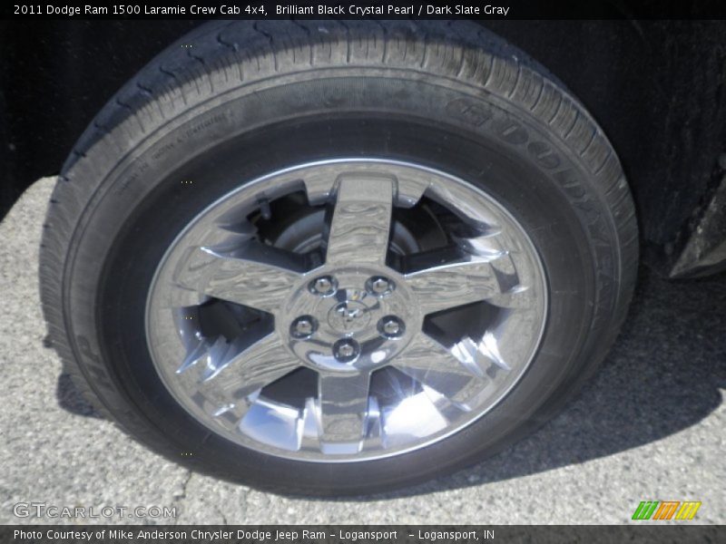 Brilliant Black Crystal Pearl / Dark Slate Gray 2011 Dodge Ram 1500 Laramie Crew Cab 4x4