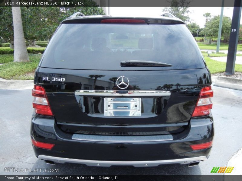 Black / Black 2010 Mercedes-Benz ML 350