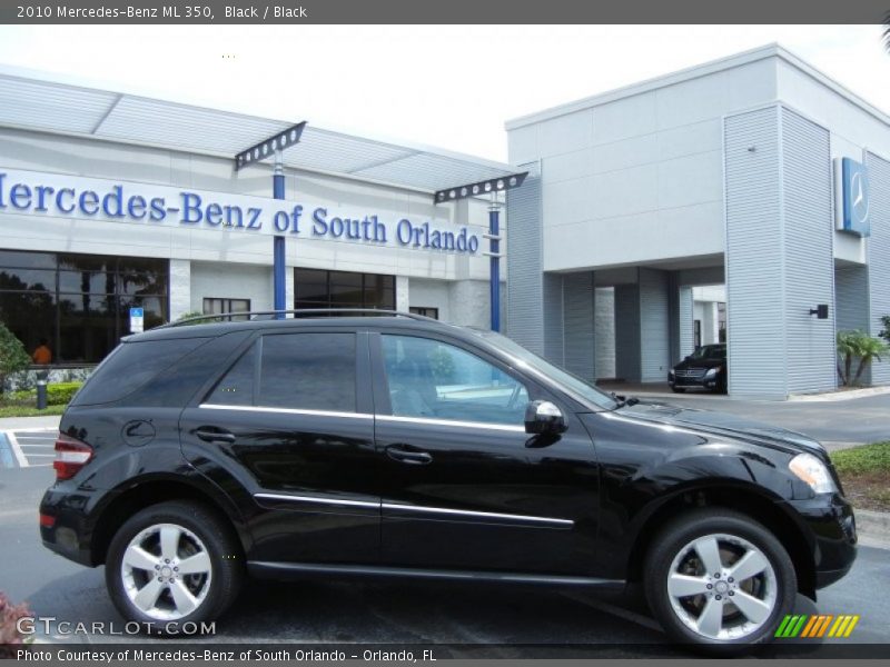 Black / Black 2010 Mercedes-Benz ML 350