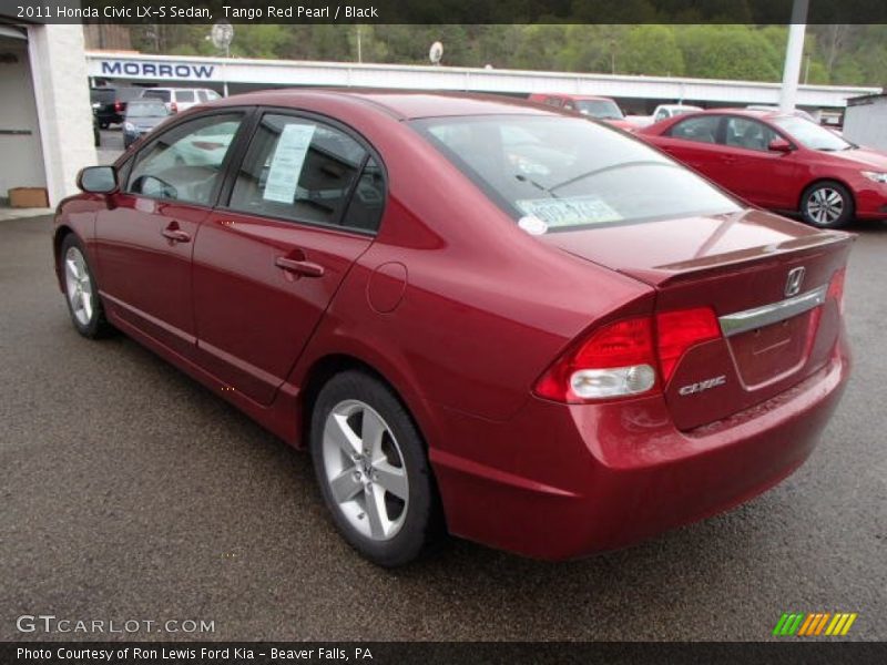 Tango Red Pearl / Black 2011 Honda Civic LX-S Sedan